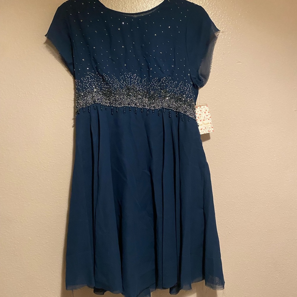🆕FREE PEOPLE BLUE STARLIGHT DRESS